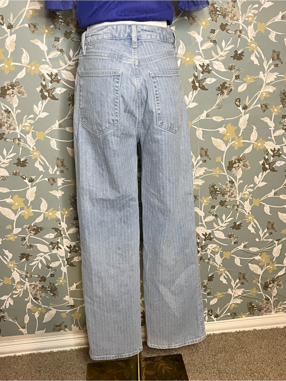 FRAME Denim Wide Pin Stripe Wide Leg Size 27 - Picture 8 of 10